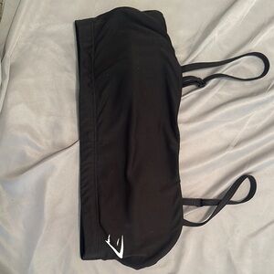 Black bandeau gymshark bra
